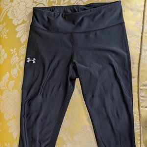 Under Armour Shiny Black Capri Leggings